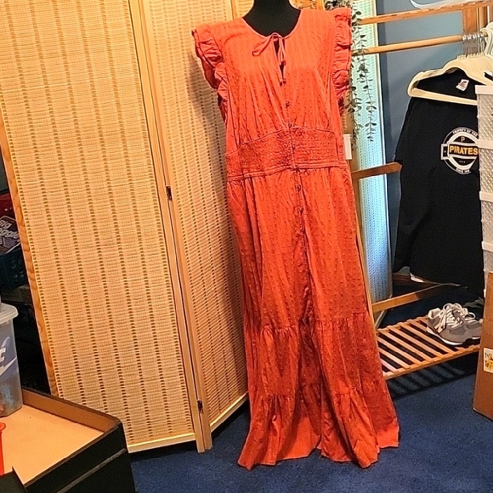 Sonoma Maxi Dress with Ruffle Sleeves
